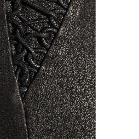 ISABEL MARANT • Cleavon Black Leather Leggings 42 - Picture 11 of 14